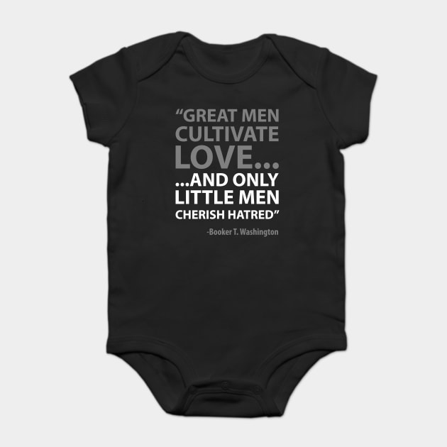 Booker T. Washington | Quote Baby Bodysuit by UrbanLifeApparel
